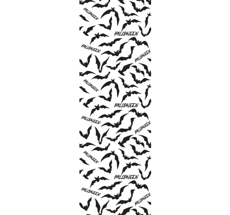 Papel pintado Halloween murciélagos y texto - TenVinilo