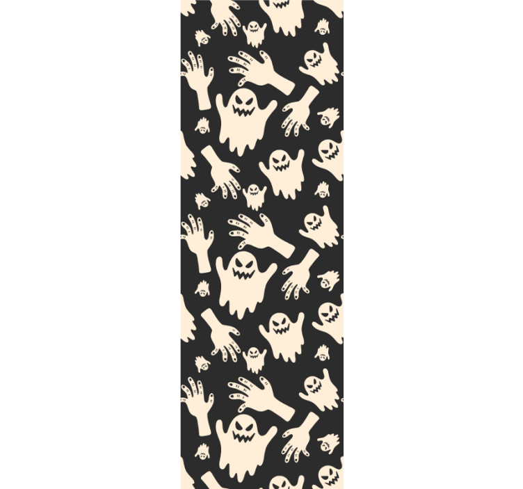 Papel pintado Halloween patrones de manos fantasmales - TenVinilo