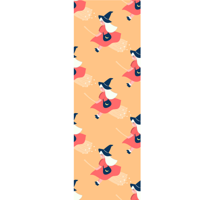 Papel pintado Halloween figuras de brujas mágicas - TenVinilo