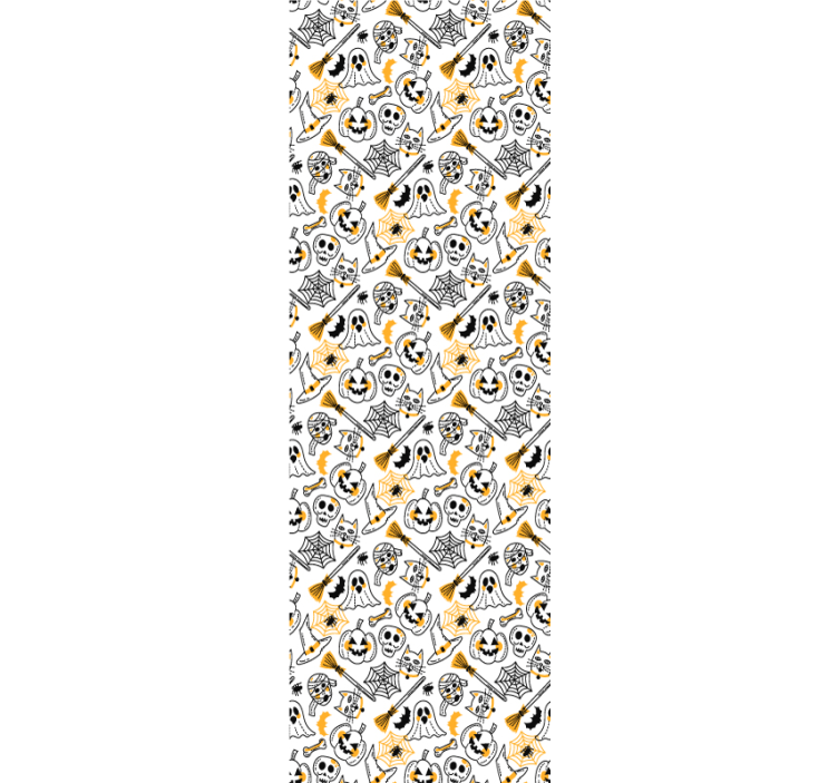 Papel pintado Halloween colección de iconos espeluznantes - TenVinilo