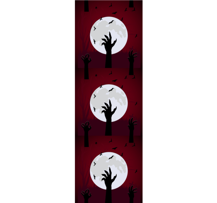 Papel pintado halloween escena tenebrosa a la luz de la luna - TenVinilo