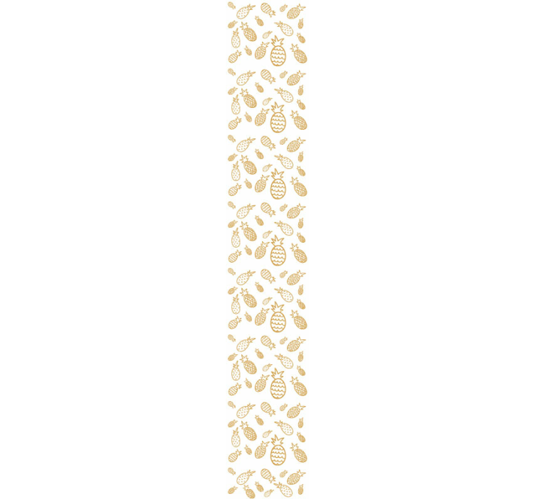 Papel pintado cocina diseño de piña tropical - TenVinilo