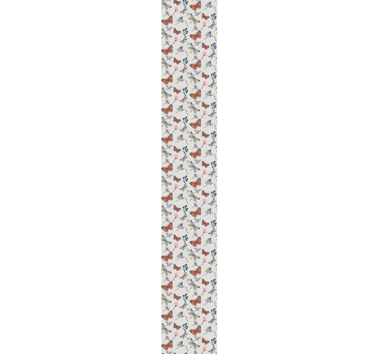 Papel pintado mariposas patrón de insecto alado - TenVinilo