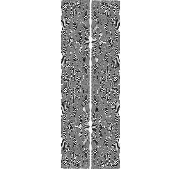 Papel pintado cebra motivo curvo - TenVinilo