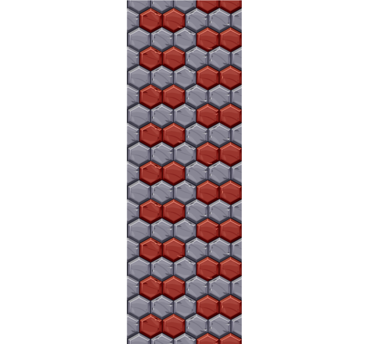 Papel pintado geométrico armonía hexagonal - TenVinilo