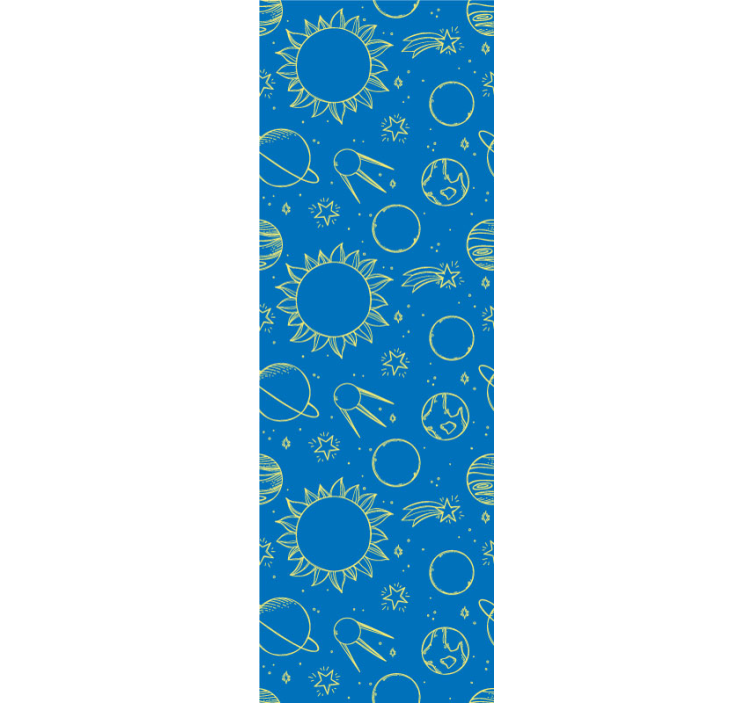 Papel pintado bebé fondo con temática espacial - TenVinilo