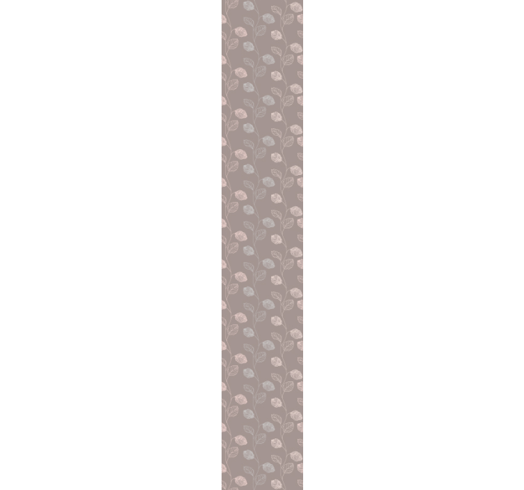 Papel pintado flores diseño de contorno floral - TenVinilo