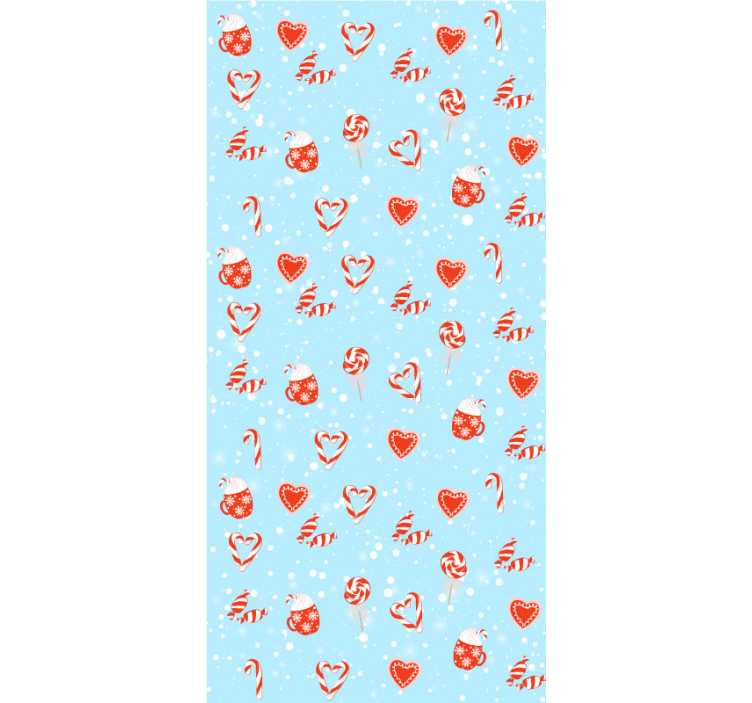 Papel pintado navidad dulces festivos - TenVinilo