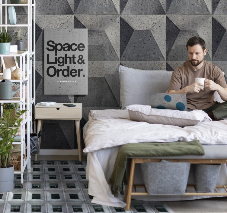 Papel pintado hormigón béton brut - TenVinilo