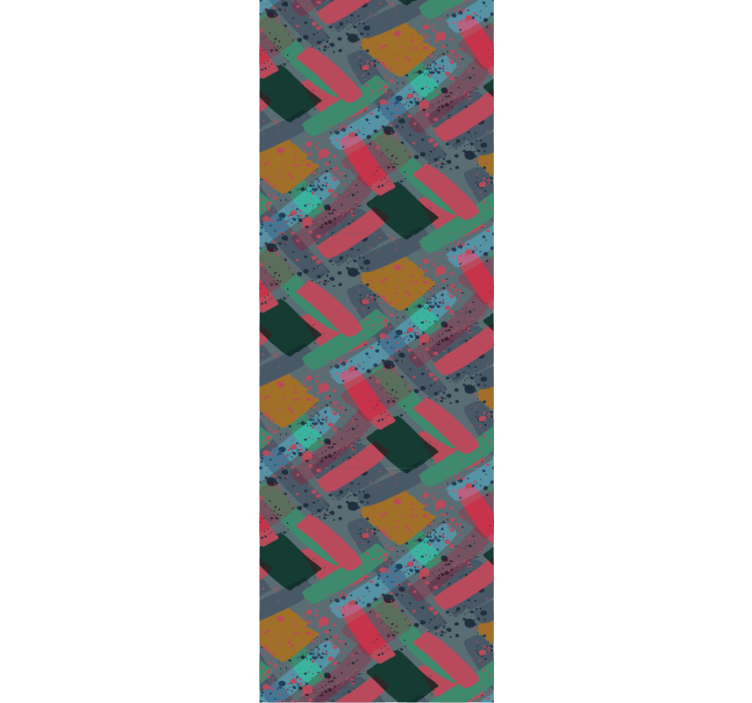 Papel pintado geométrico fusión de patrones geométricos - TenVinilo