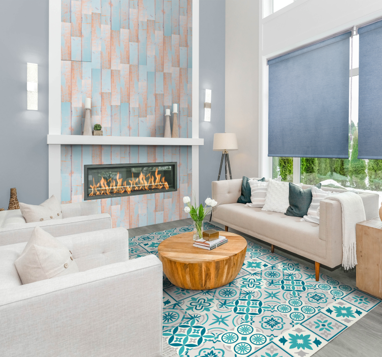 Papel pintado imitación madera natural blanca - TenVinilo