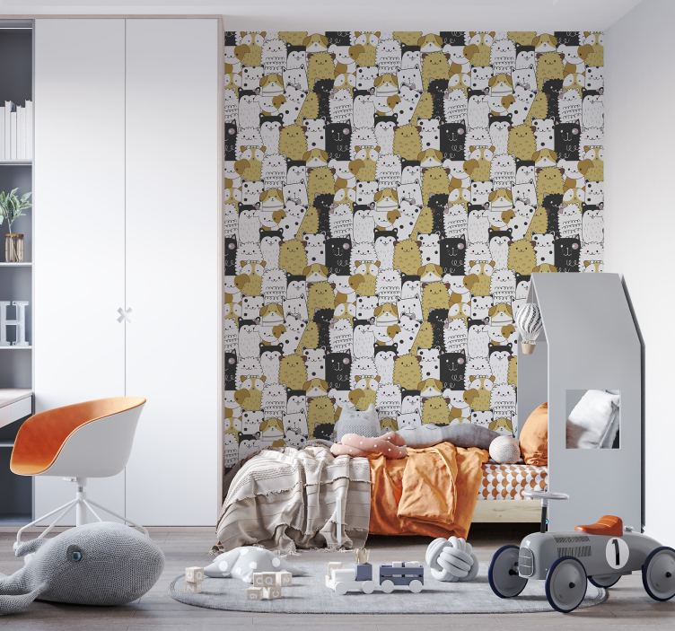 Papel habitación infantil perros - TenVinilo