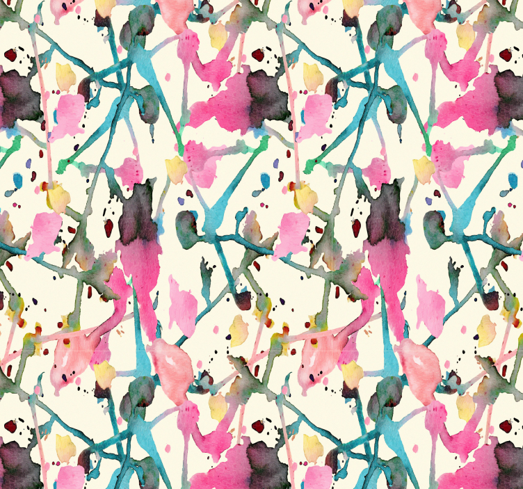 Papel pintado infantil pinturas acuarela - TenVinilo