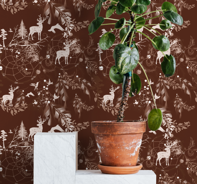 Papel pintado animal criaturas del bosque - TenVinilo