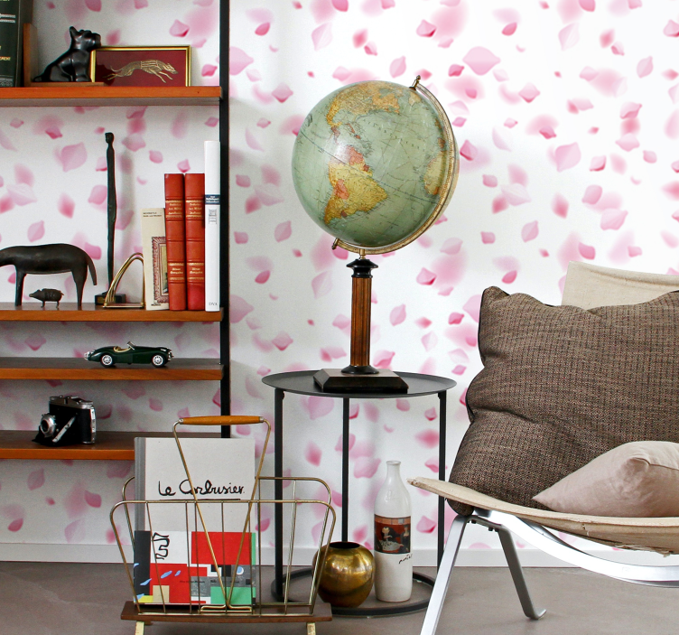 Papel pintado flores motivo de pétalo - TenVinilo