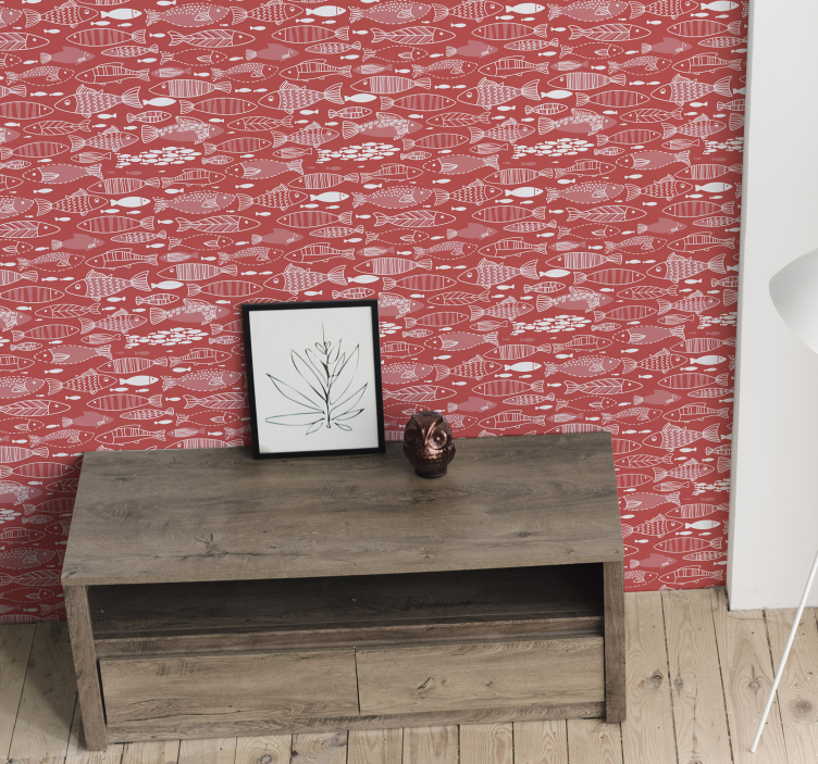 Papel pintado recibidor peces bajo el mar - TenVinilo