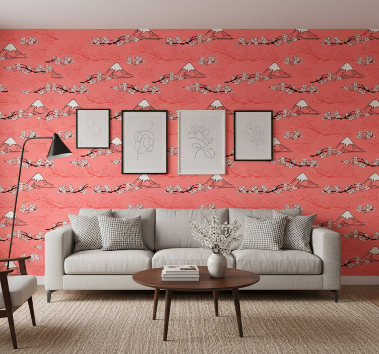 Papel pintado árboles primavera - TenVinilo