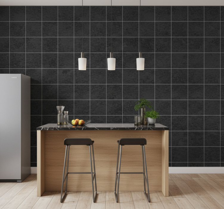 Papel pintado azulejos cuadrados oxidados - TenVinilo