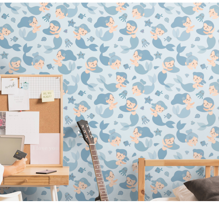 Papel pintado infantil fantasía submarina - TenVinilo