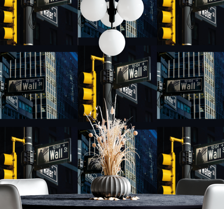 Papel pintado ciudades intersección urbana - TenVinilo