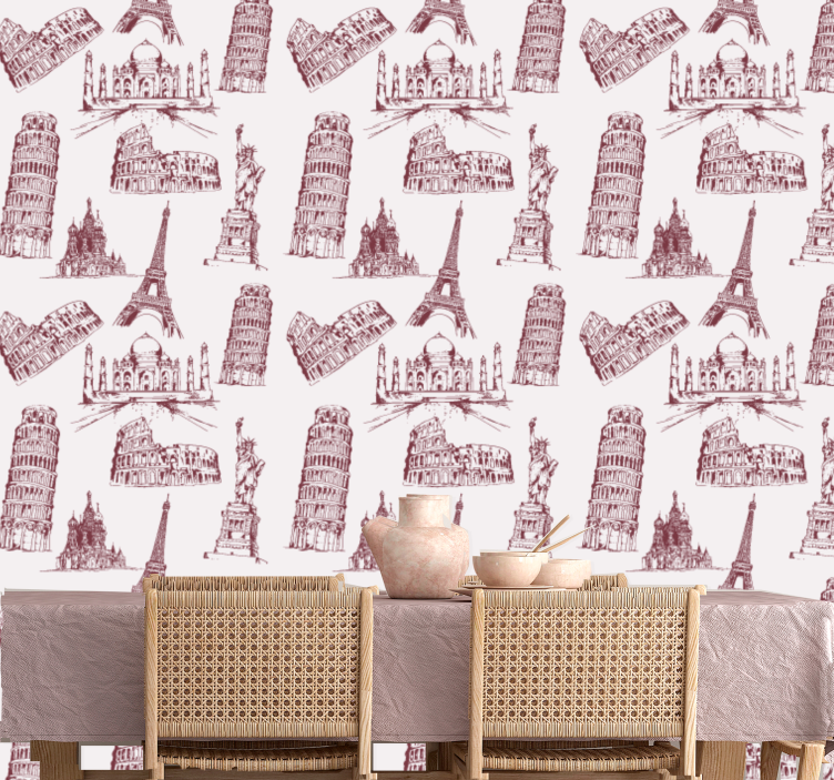 Papel pintado ciudades monumentos icónicos - TenVinilo