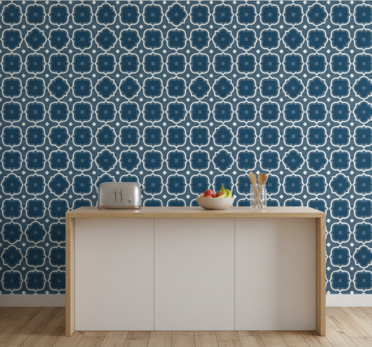 Papel pintado cocina azulejos decorativos - TenVinilo