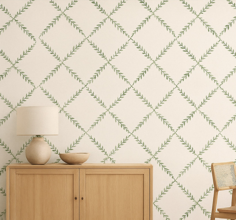 Papel pintado cocina ramas de olivo - TenVinilo