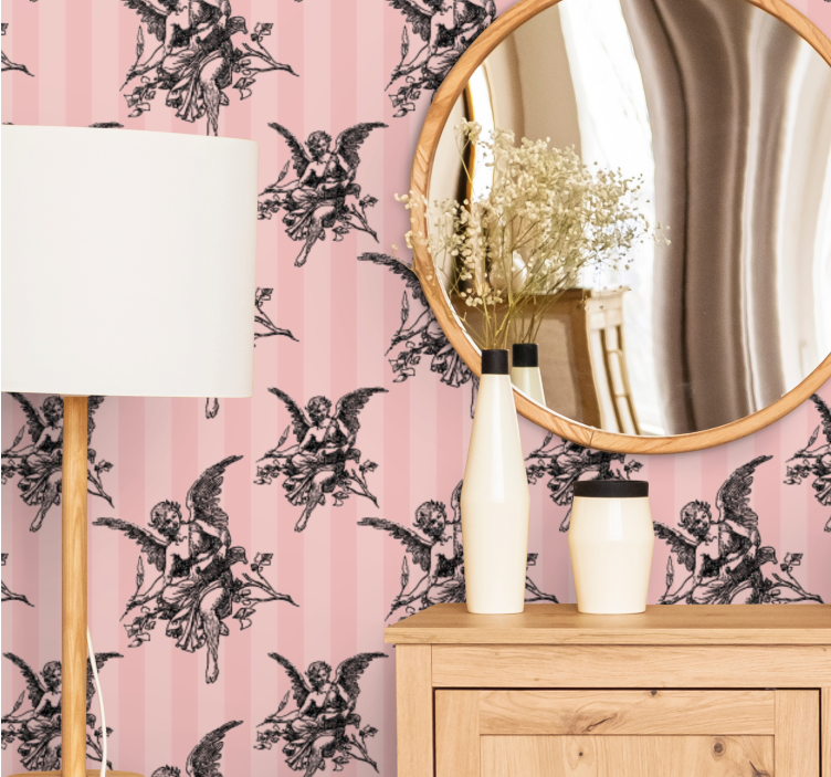 Papel pintado barroco Ángeles barrocos - TenVinilo