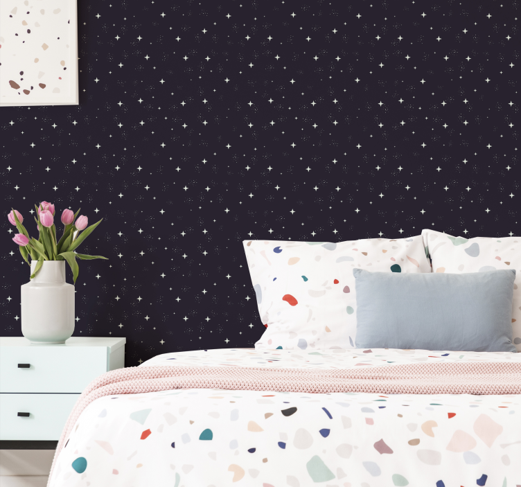 Papel pintado de estrellas galaxia y estrellas - TenVinilo