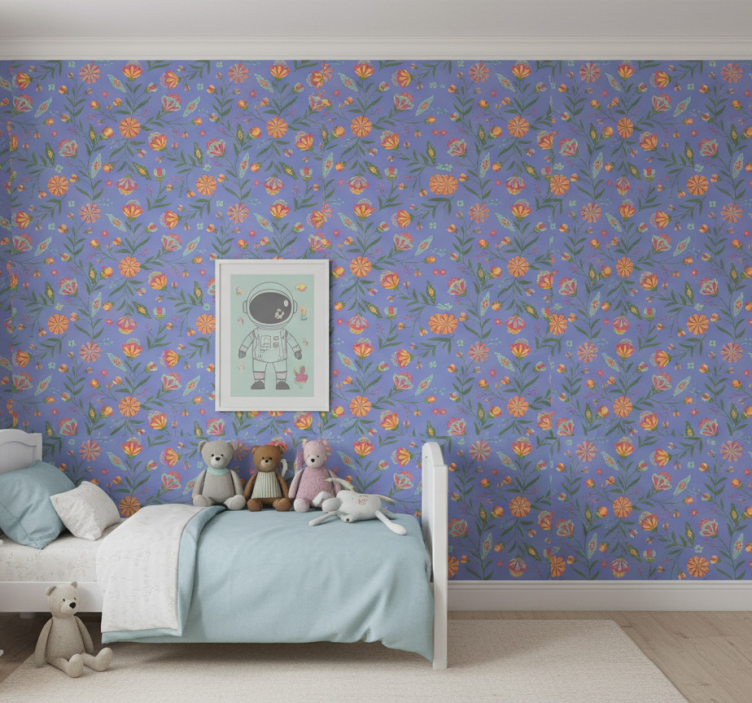 Papel pintado dormitorio diseño encantador para niños - TenVinilo