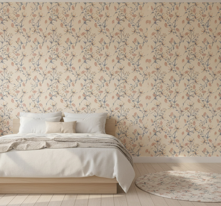 Papel pintado dormitorio fila del paraíso - TenVinilo