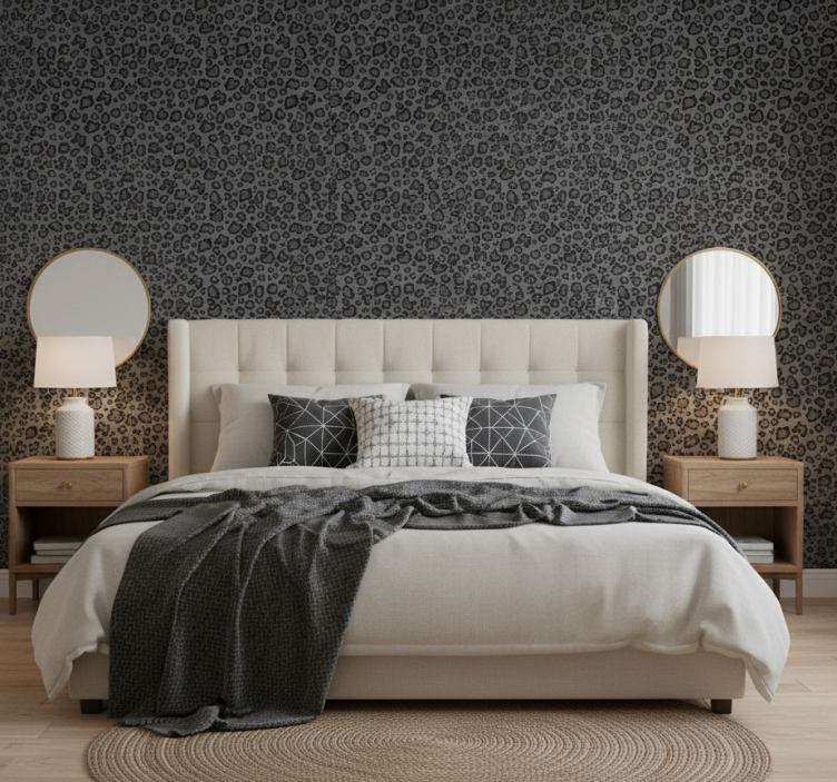 Papel pintado dormitorio matrimonio elegancia animal print - TenVinilo