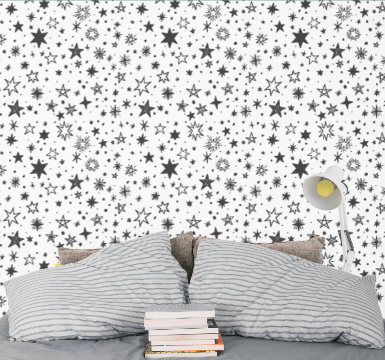 Papel pintado estrellas acento de noche estrellada - TenVinilo