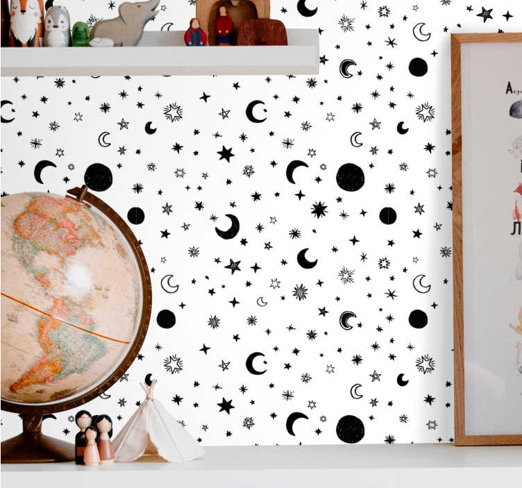 Papel pintado estrellas cielo nocturno celestial - TenVinilo