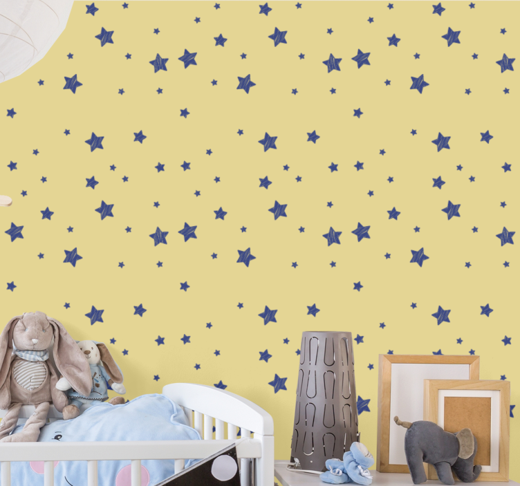 Papel pintado estrellas motivo de noche estrellada - TenVinilo