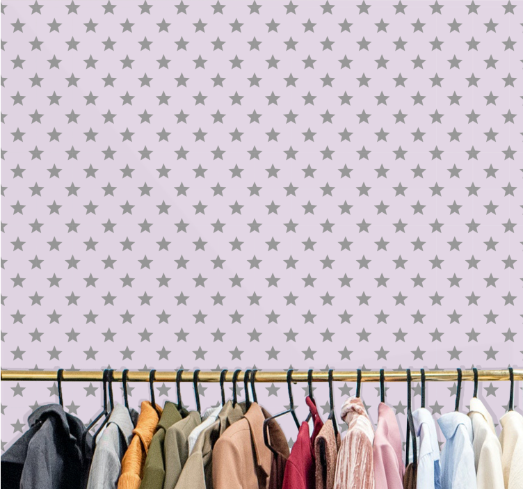 Papel pintado estrellas patrones estrellados - TenVinilo