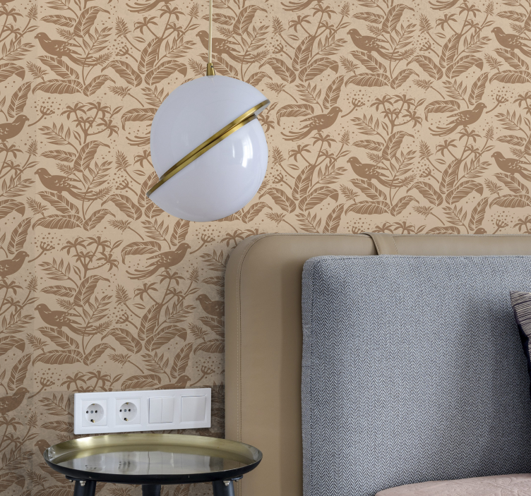 Papel pintado floral encanto botánico - TenVinilo