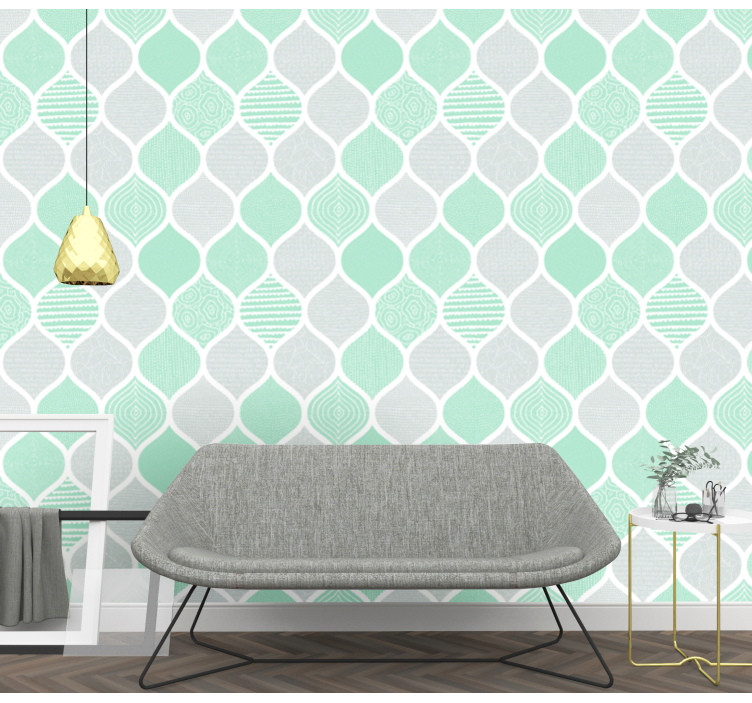 Papel pintado geométrico patrones de textura geométrica - TenVinilo