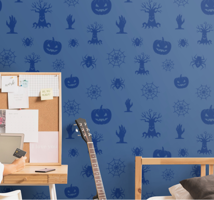 Papel pintado Halloween motivos espeluznantes - TenVinilo