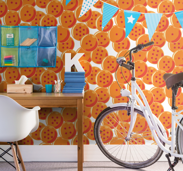 Papel pintado infantil bolas de dragón - TenVinilo