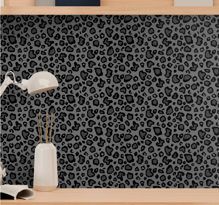 Papel pintado leopardos patrón de estampado felino - TenVinilo