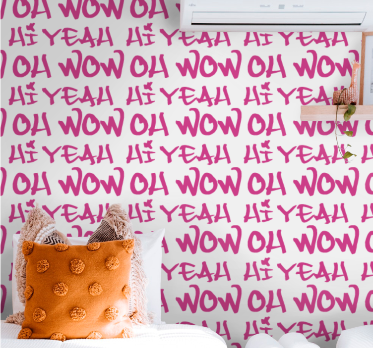 Papel pintado letras diseño de frase expresiva - TenVinilo