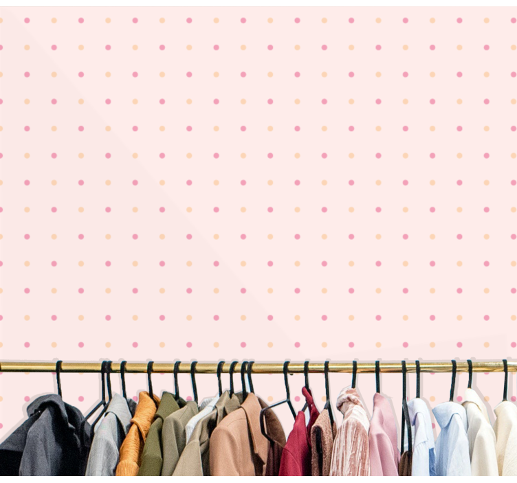 Papel pintado lunares delicado patrón de puntos - TenVinilo