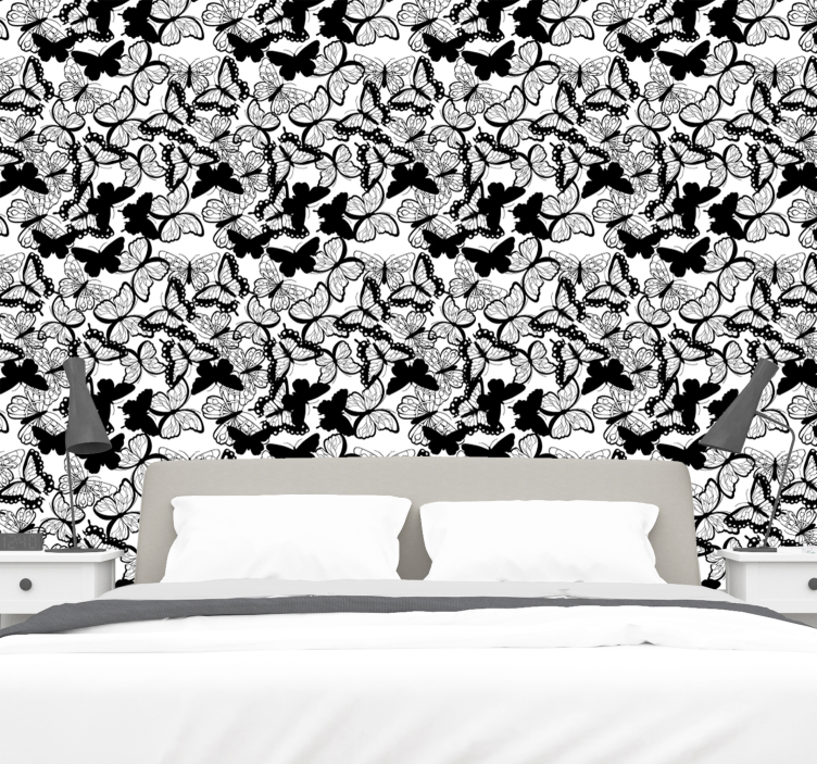 Papel pintado mariposas abundancia de mariposas - TenVinilo