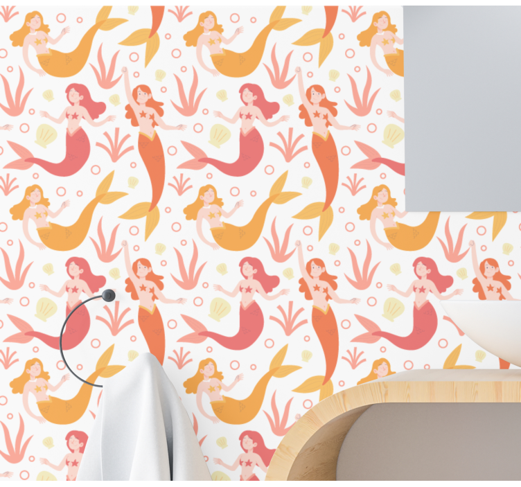 Papel pintado mariposas bailarines marinos míticos - TenVinilo