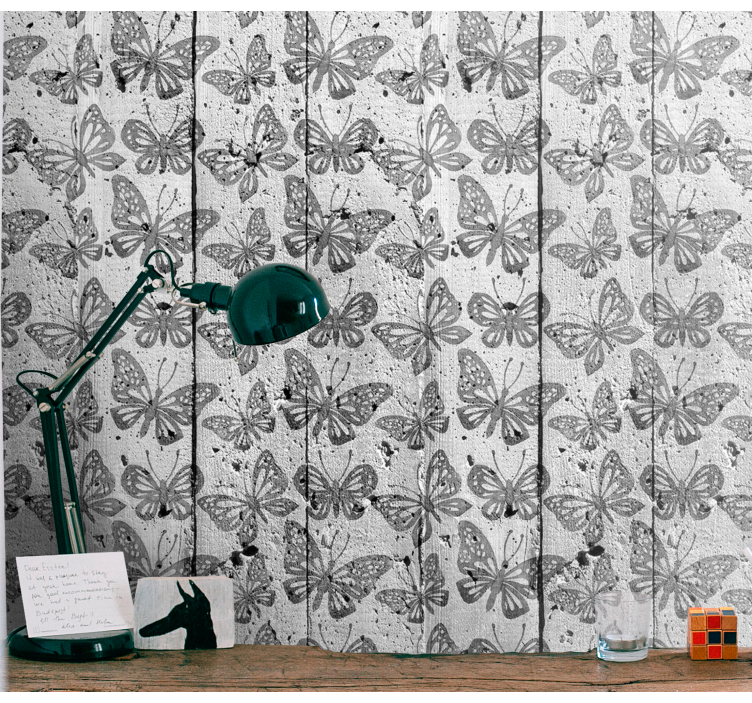 Papel pintado mariposas huella de mariposa - TenVinilo