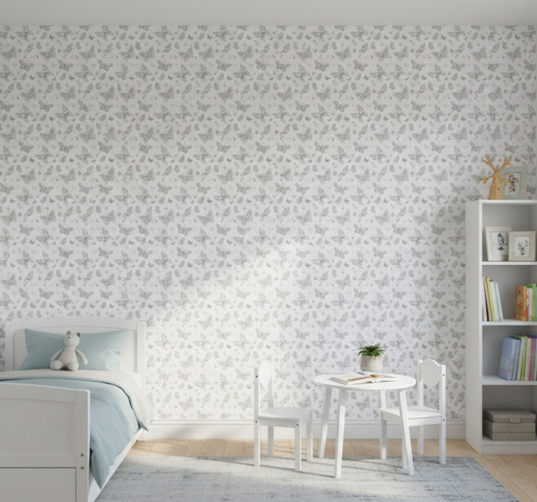 Papel pintado mariposas voladoras - TenVinilo