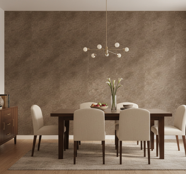 Papel pintado mármol efecto elegante marrón - TenVinilo