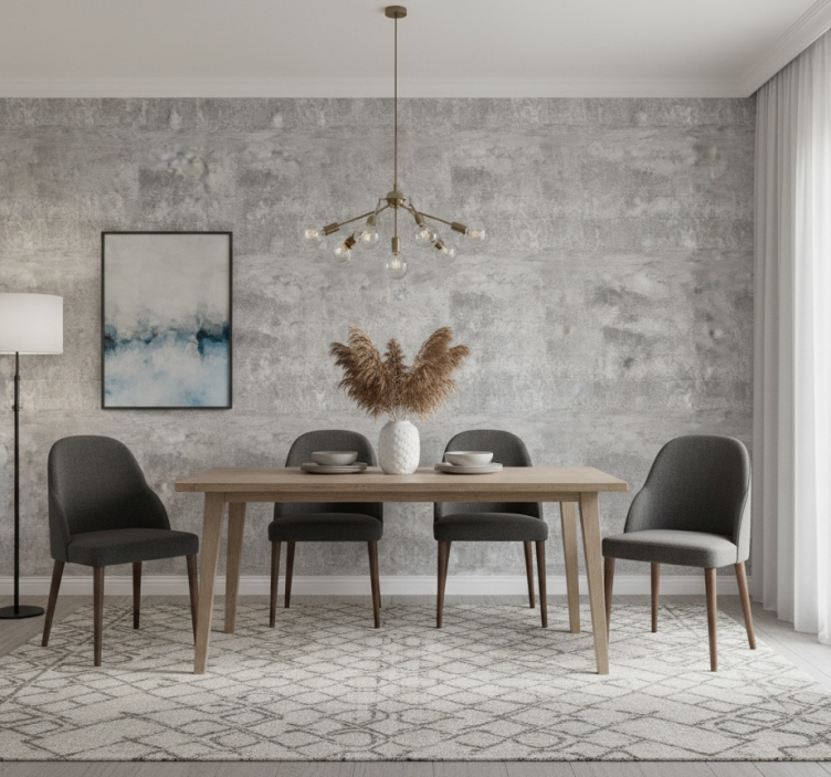 Papel pintado mármol superficie gris elegante - TenVinilo