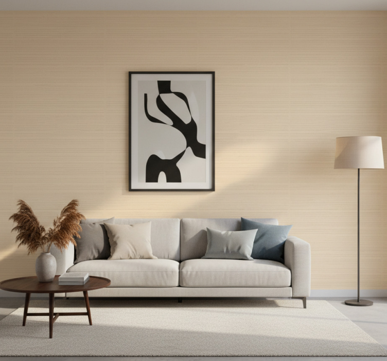 Papel pintado moderno beige - TenVinilo